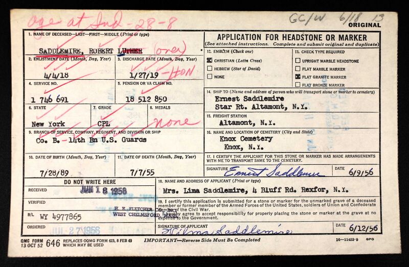 File:SaddlemireRobertLMilitaryGraveApplication.jpg