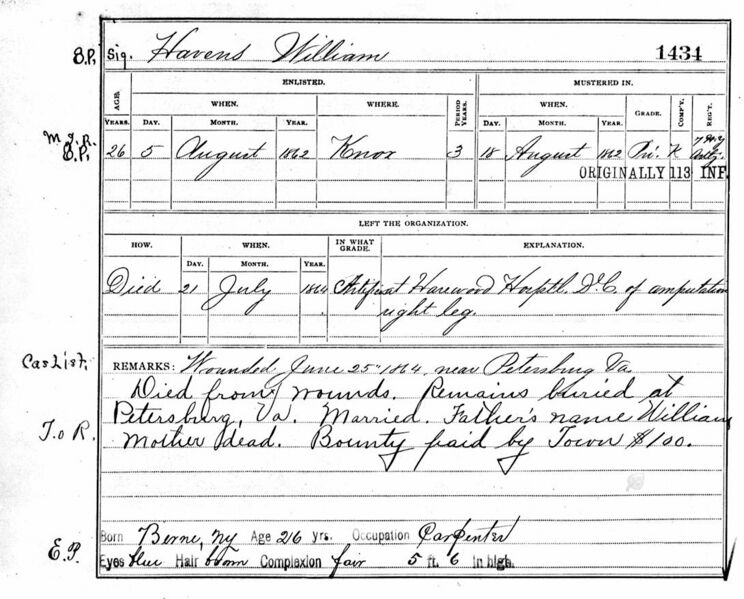 File:CivilWarKnoxHavensWilliamMusterRoll.jpg